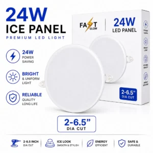 24W ICE Panel LED Light – Premium Slim Ceiling Panel (2-6.5 Inch Cut)